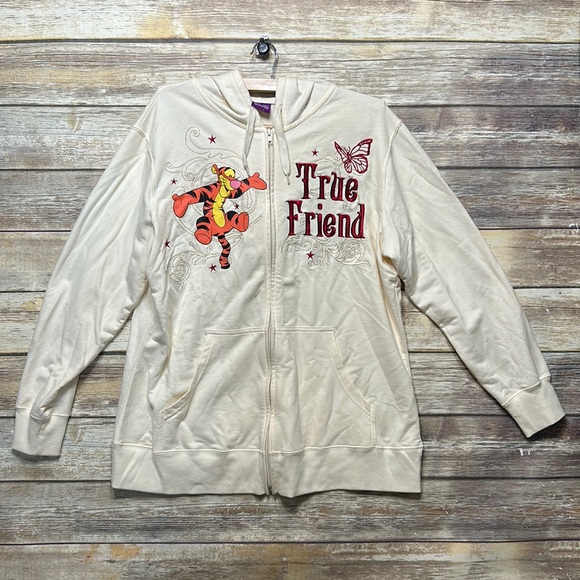 NWOT Disney original Tigger True Friend zip up hoodie women’s 2XL - Picture 2 of 4